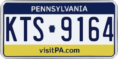 PA license plate KTS9164