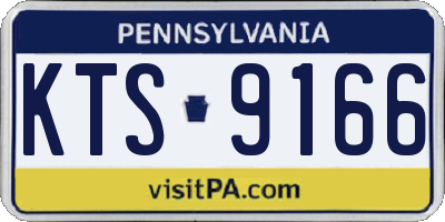 PA license plate KTS9166
