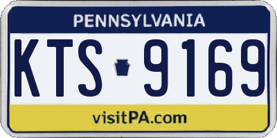 PA license plate KTS9169
