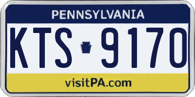 PA license plate KTS9170