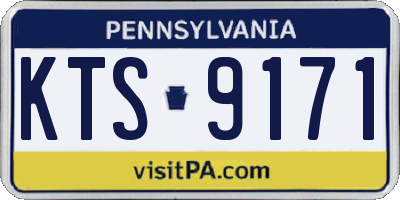 PA license plate KTS9171