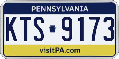 PA license plate KTS9173