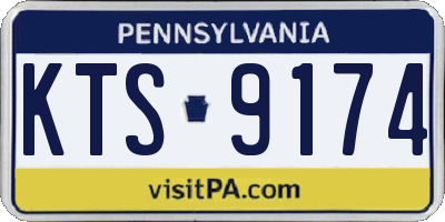 PA license plate KTS9174