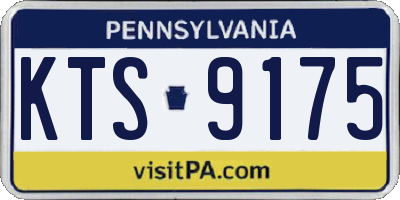 PA license plate KTS9175