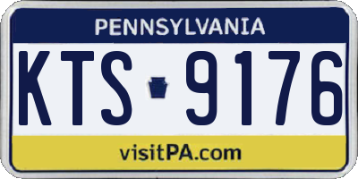 PA license plate KTS9176