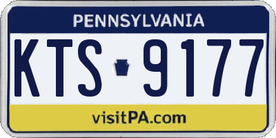 PA license plate KTS9177