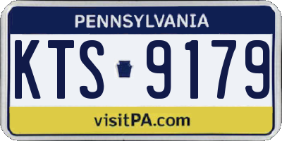 PA license plate KTS9179
