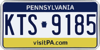 PA license plate KTS9185