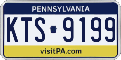 PA license plate KTS9199