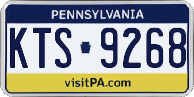 PA license plate KTS9268