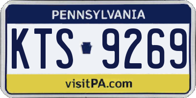 PA license plate KTS9269
