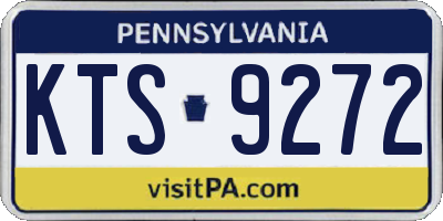 PA license plate KTS9272
