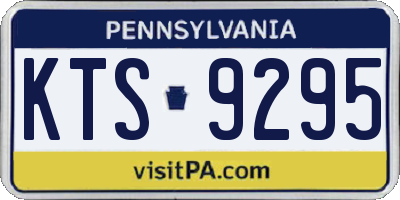PA license plate KTS9295