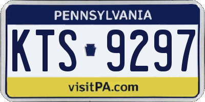 PA license plate KTS9297