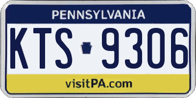 PA license plate KTS9306