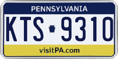 PA license plate KTS9310