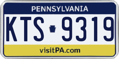 PA license plate KTS9319