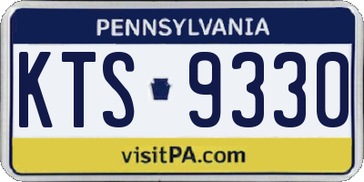 PA license plate KTS9330