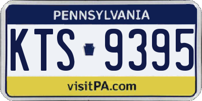 PA license plate KTS9395