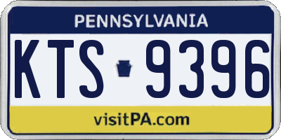 PA license plate KTS9396