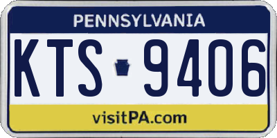 PA license plate KTS9406