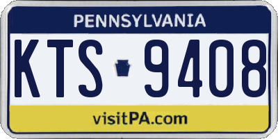 PA license plate KTS9408