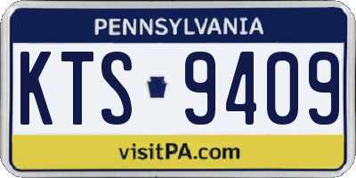 PA license plate KTS9409