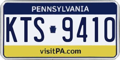 PA license plate KTS9410