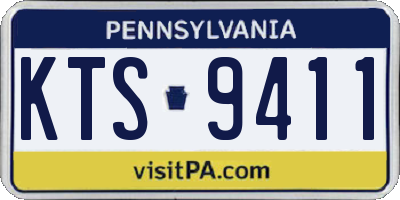PA license plate KTS9411