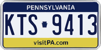 PA license plate KTS9413