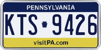 PA license plate KTS9426