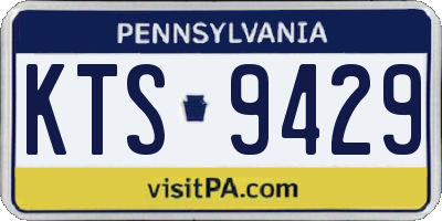 PA license plate KTS9429