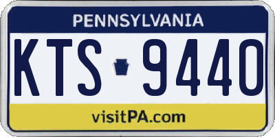 PA license plate KTS9440