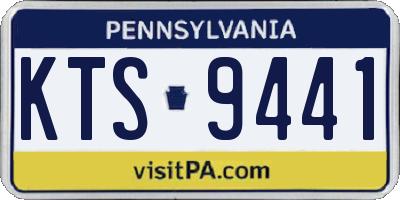 PA license plate KTS9441