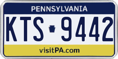 PA license plate KTS9442