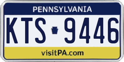 PA license plate KTS9446