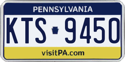 PA license plate KTS9450