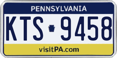 PA license plate KTS9458