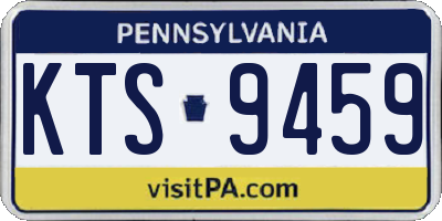 PA license plate KTS9459