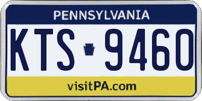 PA license plate KTS9460
