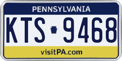 PA license plate KTS9468
