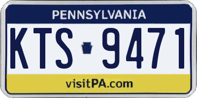 PA license plate KTS9471