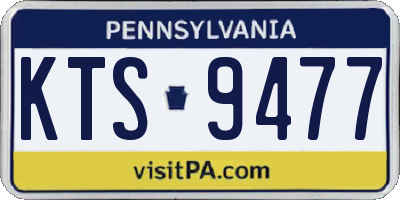 PA license plate KTS9477