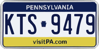 PA license plate KTS9479