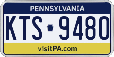PA license plate KTS9480