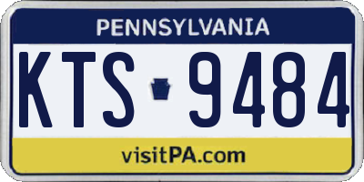 PA license plate KTS9484