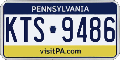 PA license plate KTS9486