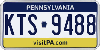 PA license plate KTS9488