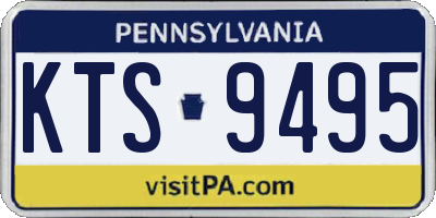PA license plate KTS9495