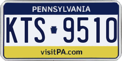 PA license plate KTS9510
